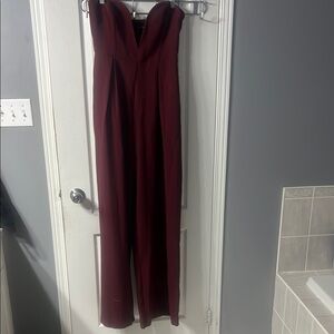 PrettyLittleThing Red Strapless Dress for Elegant Occasions